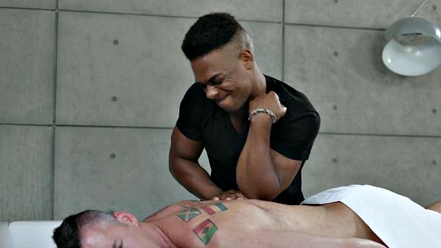 BBC nympho drilled by white guy in anal