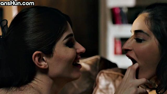 Busty TS hunny assrimmed and fingered by stunning bae