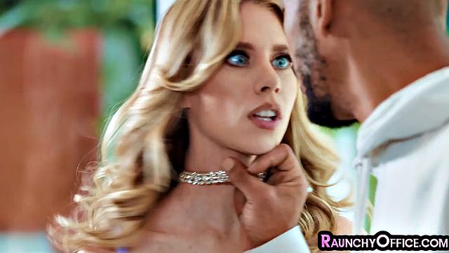 Smaltitted blonde cutie bouncing BBC