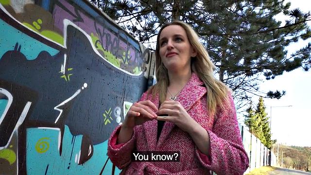 Public picked up babe gets doggystyled POV in abandoned flat