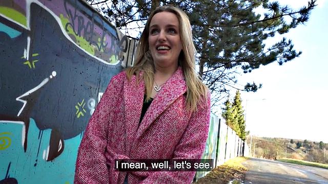 Public picked up babe gets doggystyled POV in abandoned flat