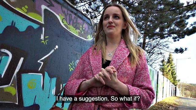 Public picked up babe gets doggystyled POV in abandoned flat