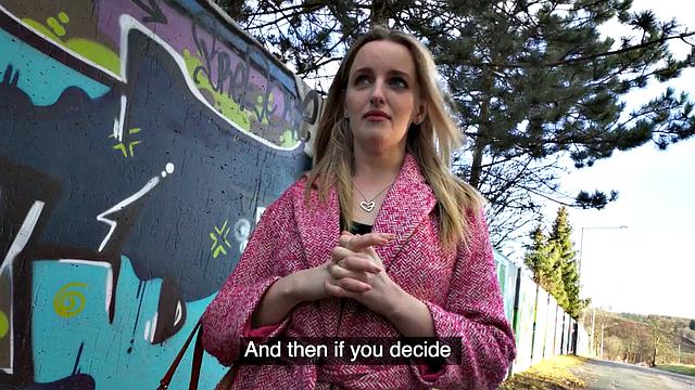 Public picked up babe gets doggystyled POV in abandoned flat