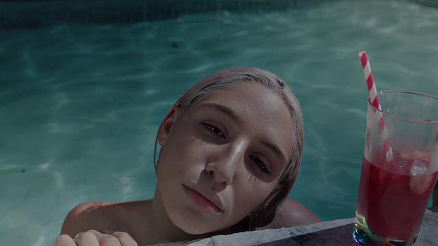 Blonde babes grind on each other's wet pussies in outdoor encounter