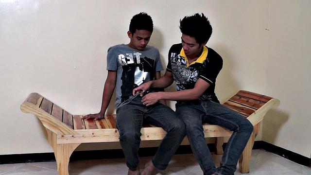 Str8 Asian gay 4 pay boy Willy has a hard-on for cash. That's why he fucks gay Asian boys for money. Today he's slamming hot sexy Kris.