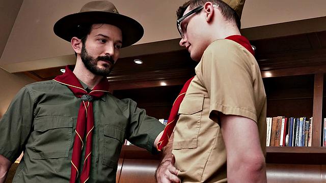 Newbie BJ 21yo scout gets rimmed by in office