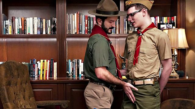 Newbie BJ 21yo scout gets rimmed by in office