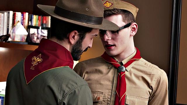 Newbie BJ 21yo scout gets rimmed by in office