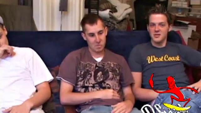 When two straight boys hook up with a hot gay boy, you know it's going to be fun to watch. Casey Morgan talks Kiefer Foxx into exchanging hand jobs and even a kiss.