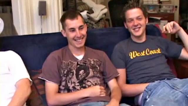 When two straight boys hook up with a hot gay boy, you know it's going to be fun to watch. Casey Morgan talks Kiefer Foxx into exchanging hand jobs and even a kiss.