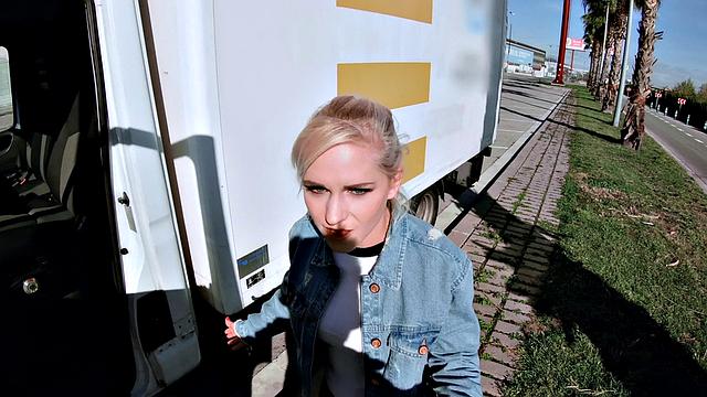 Get a wild ride as a moving truck goes wild in public!