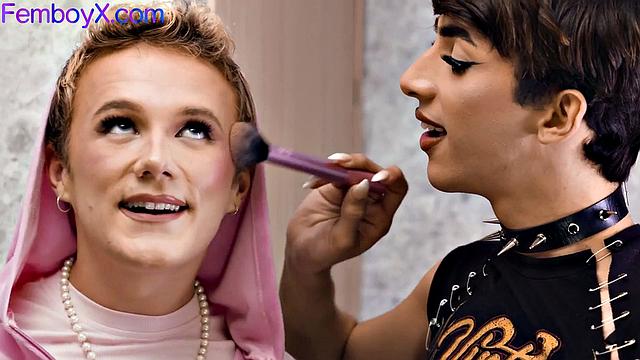 MUA femboi duo bending for Dilf