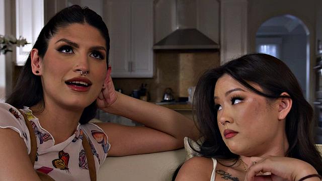 TRANSFIXED - Pretty Zariah Aura & Petite Lulu Chu's Truth Or Dare Turns Into POUNDING Session