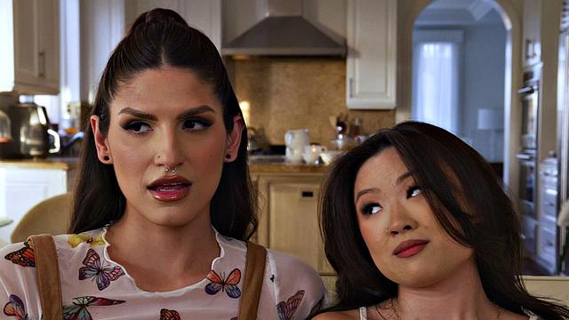 TRANSFIXED - Pretty Zariah Aura & Petite Lulu Chu's Truth Or Dare Turns Into POUNDING Session