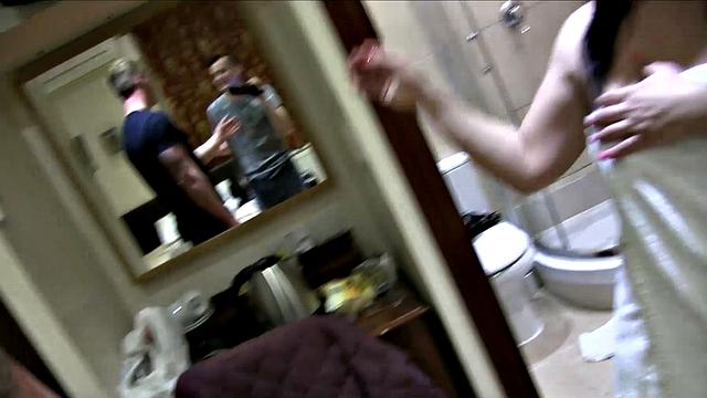 Hardcore fucking with nasty brunette slut