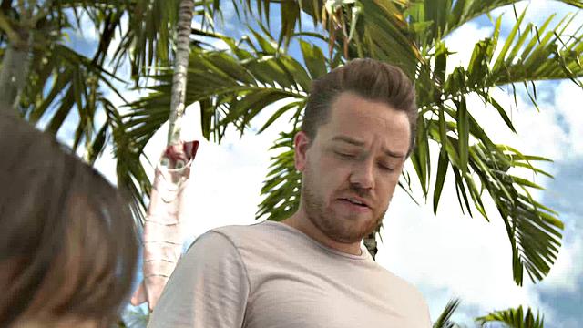 Lexi Luna Shows off her new tits to her neighbor and he can't keep his in his shorts