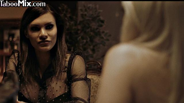 Horny big-titted lesbo pussylicked