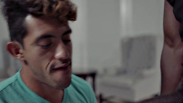 IR loving Latin deepthroating bottom barebacked by boyfriend