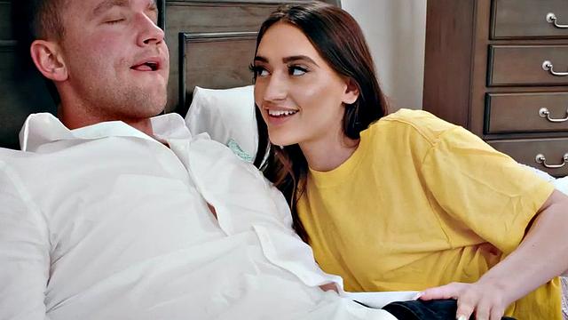 21yo hairy babe drilled by stiff fucker in pussy