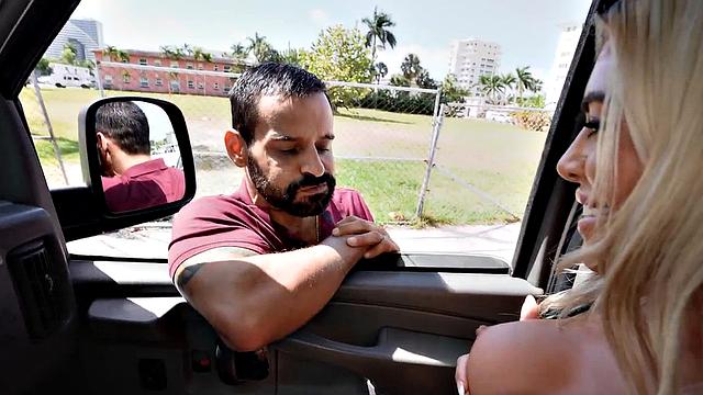 Str8 jock paid to fuck gay ass in outdoor van