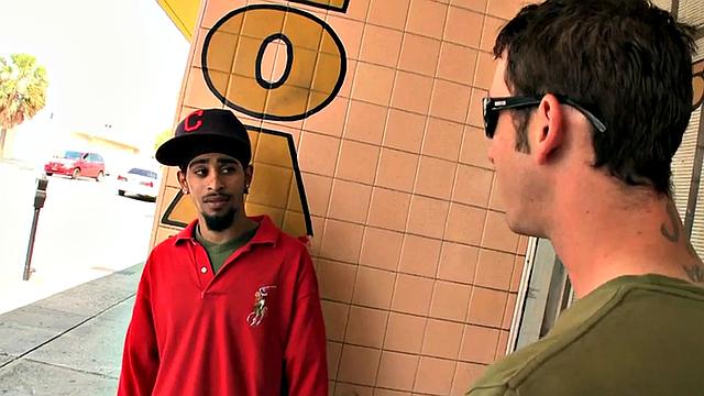 Real Ebony picked up and banged by white top till cum