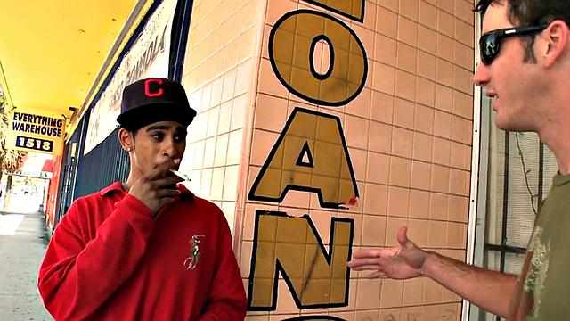 Real Ebony picked up and banged by white top till cum