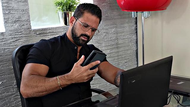 GIRLSRIMMING - Hot blonde Mimi Cica taming her boss with rimming skills