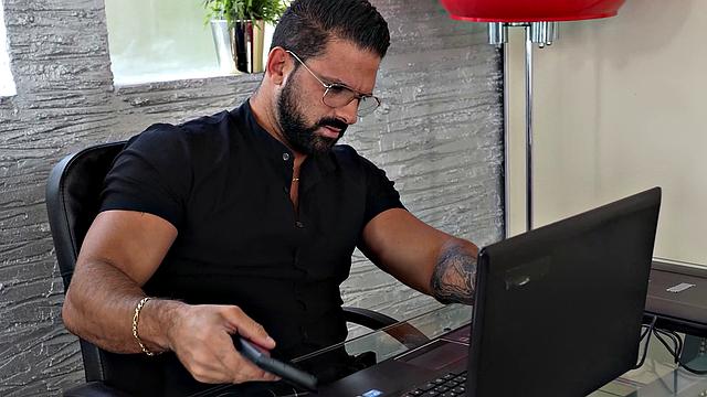 GIRLSRIMMING - Hot blonde Mimi Cica taming her boss with rimming skills