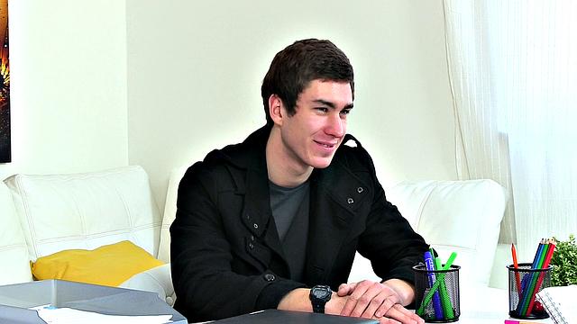 Sexy brunette in high heels gets her tight pussy filled with cum