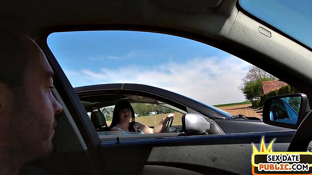 Public BBW babe pounded outdoors