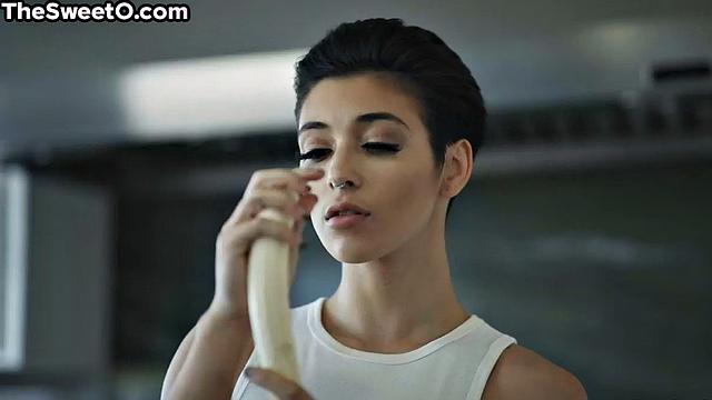 Shorthair horny babe smashed by BF