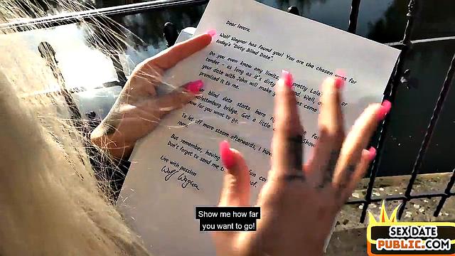 Picked-up blonde babe cockriding random