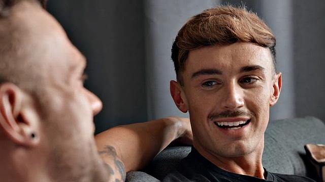 Handsome jock deepthroating boyfriend cock