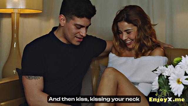 Agatha Vega seduces Jason Carrera in a scorching XXX vignette with a smoothly-shaven pussy, bondage, and a blowjob.