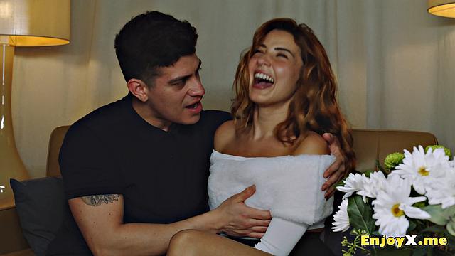 Agatha Vega seduces Jason Carrera in a scorching XXX vignette with a smoothly-shaven pussy, bondage, and a blowjob.