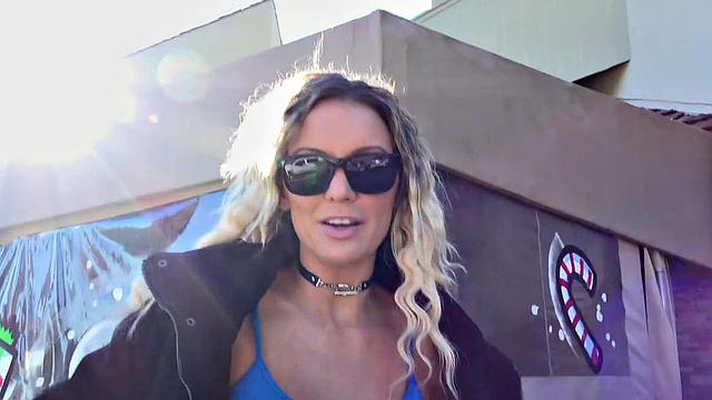 Busty Barmaid Serves Her Pussy