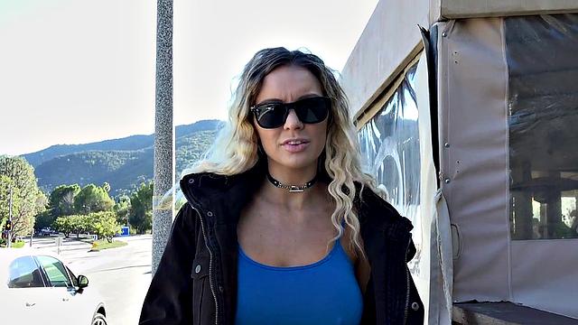 Busty Barmaid Serves Her Pussy