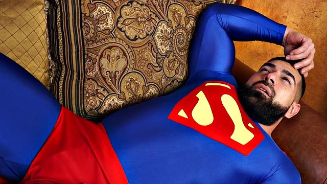 Buff Superman Barebacking Counselor Before Cocksucking