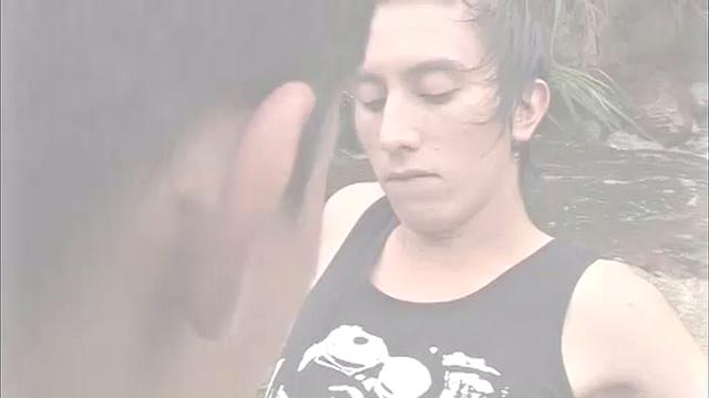 High in the mountains, in a beautiful clear stream, Nicolas and Alex are enjoying the great outdoors when they get horny. So they find a secluded spot, in the middle of the stream and start doing what horny Latino twinks do.