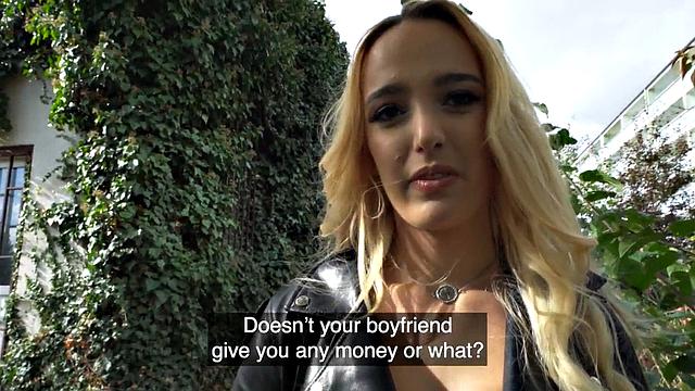 Picked babe pounded in doggystyle by stranger for cash