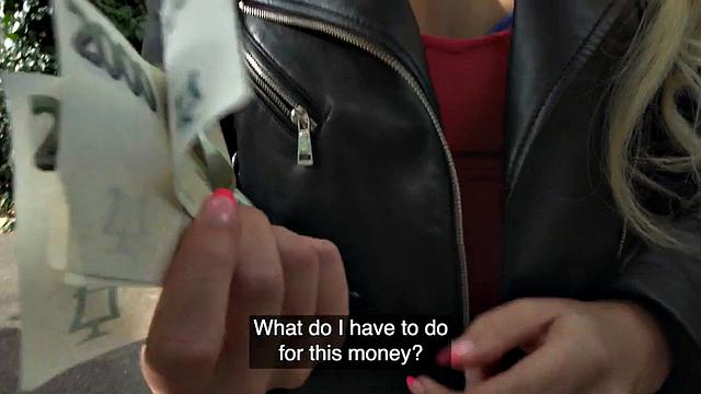 Picked babe pounded in doggystyle by stranger for cash