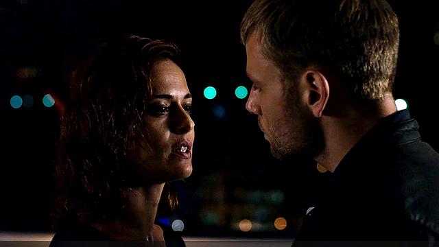 Celebrity beauty Valeria Bilello gets oiled up & showered in steamy bathtub action