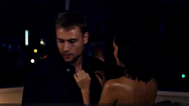 Celebrity beauty Valeria Bilello gets oiled up & showered in steamy bathtub action