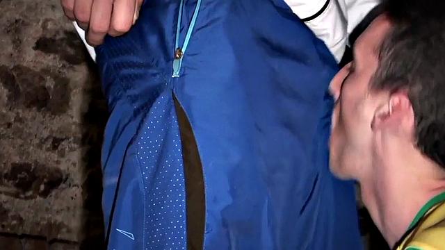 Basement rimmed and fucked by amateur top stud