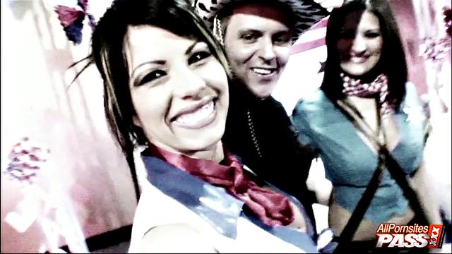 Busty babes having a ball