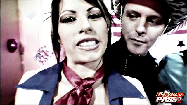 Busty babes having a ball