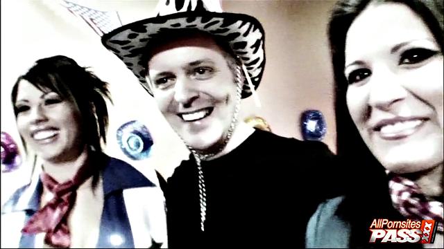 Busty babes having a ball