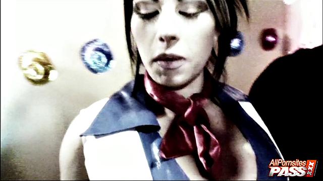 Busty babes having a ball