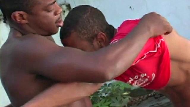 Slender Emilio Calvo rides up to beret-sporting Jose Marcos and fishes his cock out. Once it's hard, Emilio goes to work on it orally, sucking in a good amount of the thickness.