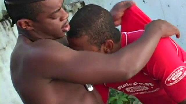 Slender Emilio Calvo rides up to beret-sporting Jose Marcos and fishes his cock out. Once it's hard, Emilio goes to work on it orally, sucking in a good amount of the thickness.